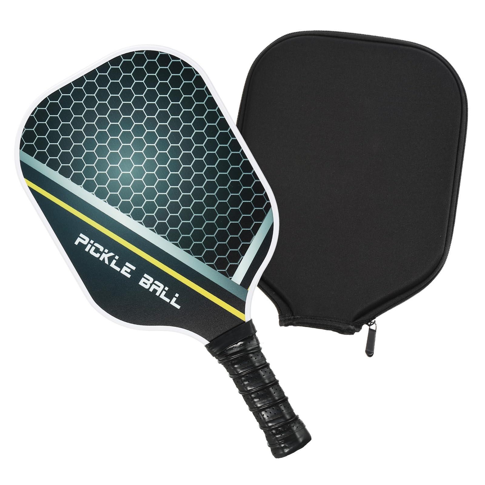 PATIKIL Graphite Pickleball Paddles, USAPA Approved USA Pickleball Paddle, Fiberglass Anti-Slip Sweat-Absorbing Grip with Bag, Mesh