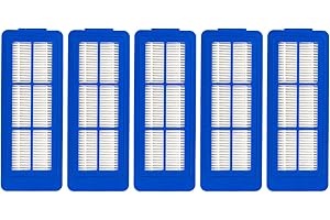 (5 Pack) Replacement HEPA Filter Compatible with eufy RoboVac 11S Max/ 15C Max/ 30C Max/ G10/ G10 Hybrid/ G20/ G30/ G30 Edge/