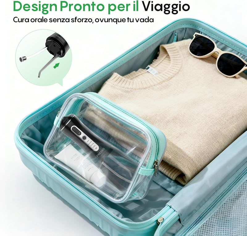 Idropulsore Dentale Portatile 300 ml Irrigatore Orale