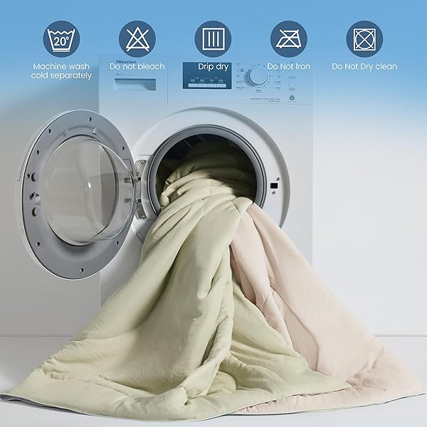SNOWMAN COOLING COMFORTER QUEEN SIZE DOUBLE-SIDED, SOFT COOLING BLANKET FOR HOT SLEEPERS, COLD TOUCH FABRIC SUMMER QUILT, LIGHTWEIGHT Q-MAX>0.4 SILK SMOOTH (YELLOW GREEN/CREAM, 90″X90″)
