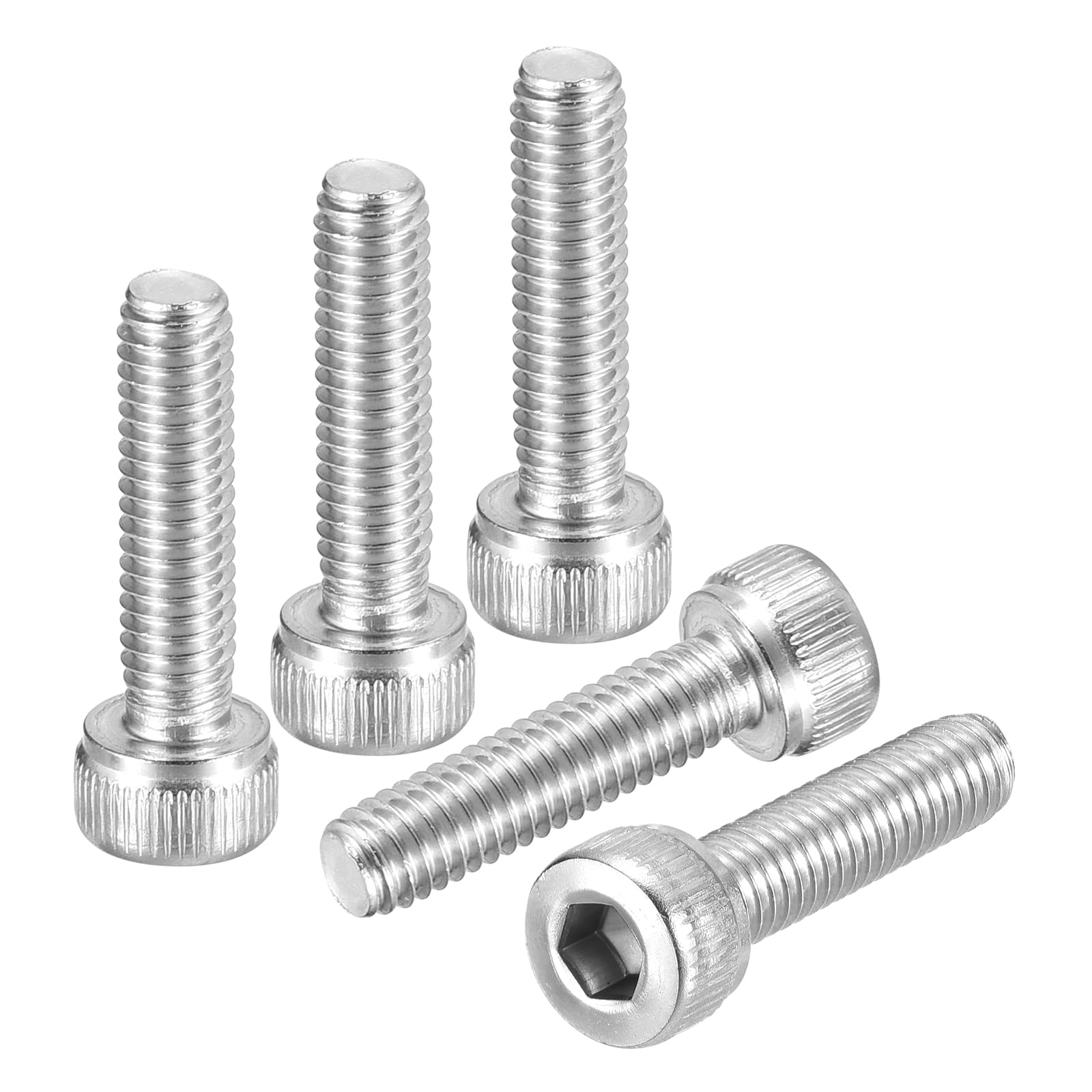 DTGN M4-0.7x16 Socket Head Cap Screws Bolts - 50Pack - Good for Road Bicycle, Mountain Bike, Auto, Motorcycle - 304 Stainless Steel Hex Head Metric Screws - Silver