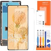 OLED for Google Pixel 6 Pro Screen Replacement for Pixel 6 Pro LCD Display GLUOG G8VOU LCD Digitizer Screen Touch Assembly with Frame+Fingerprint Cable Installation Guide