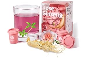 SAIPIN Ginseng Rose Tea – Instant Herbal Kidney Tea for Energy & Beauty | 10 Pack Organic Adaptogen Rose Ginseng for Women & Men | Caffeine-Free, Sugar-Free | Detox.