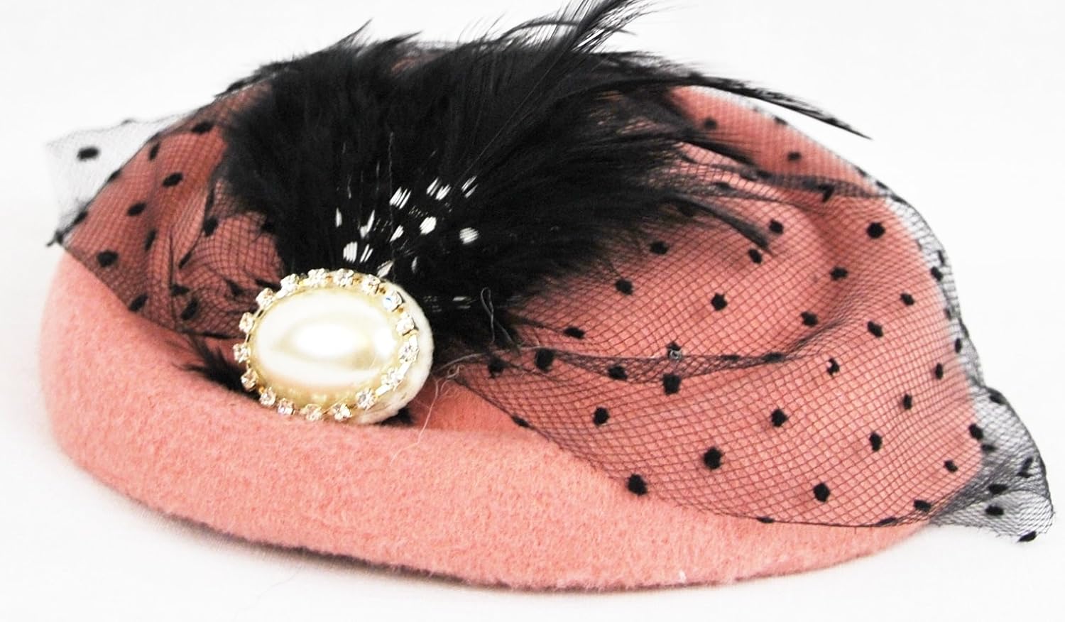 pale pink pillbox hat