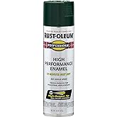 Rust-Oleum Professional High Performance Gloss Hunter Green Spray Paint | Rust Prevention, Corrosion Resistant Coating, Industrial Maintenance, Any Angle Spray, Metal Equipment Protection, 15 oz