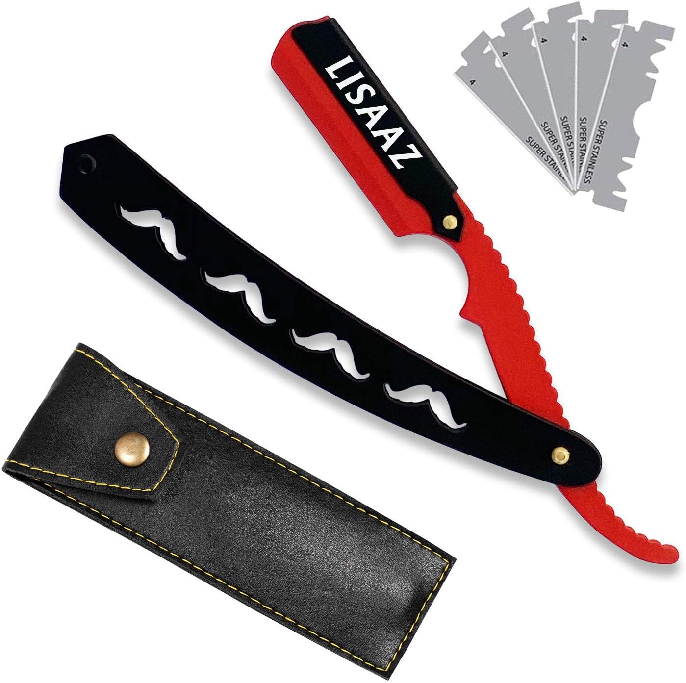 Black & Red Professional Barber Razor | Straight Edge Barber Razor | Barber Razor | Barber Razor For Men | Straight Edge Razor | Barber Supplies Straight Razor by ''Lisaaz''