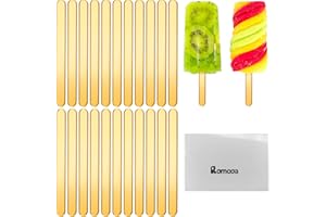 ROMOOA 30 Pieces Acrylic Sticks Reusable Cakesicle Sticks Cake Pop Mold Mirror Ice Pop Sticks Ice Cream Cakesicle Mold for Home Cake Candy Gifts Party Craft (4.5 Inches, Gold)