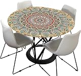FANSU Round Tablecloth 90cm Mandala Washable Wipe Clean Waterproof Cover view 7