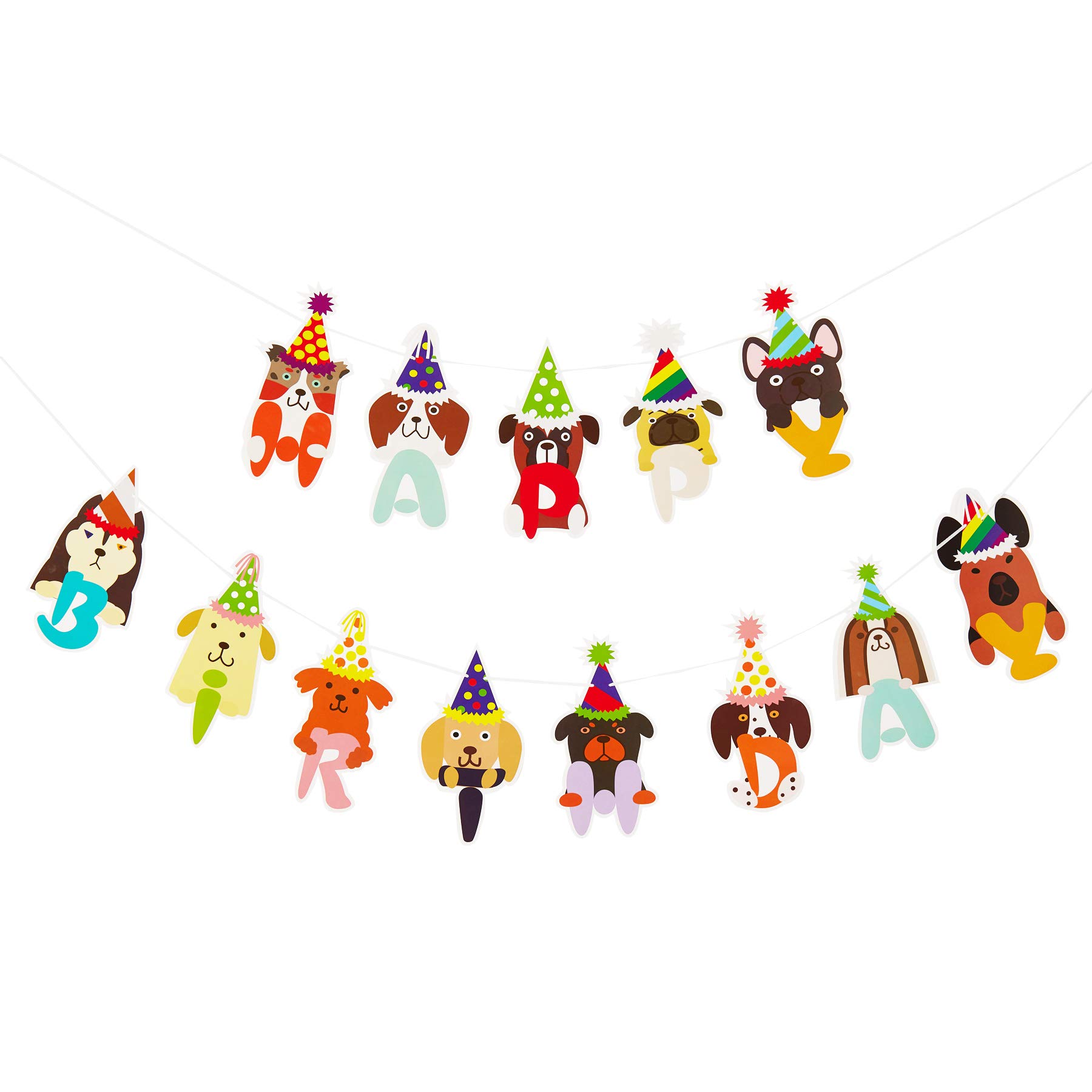 Happium Superhero Children's Birthday Bunting Party Decoration Garland Party Banner (Multicolor Dogs)