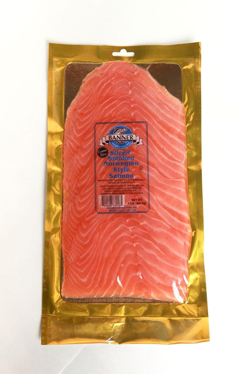 Sliced Norwegian Style Smoked Salmon 1 Lb Pkg Amazon Com
