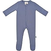 KYTE BABY Unisex Footie, Rayon Made From Bamboo- Snap Closure (18-24 Months, Slate)