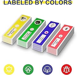 Jiusion 48Pcs Prepared Microscope Slides Specimen