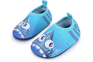 JIASUQI Baby Boys and Girls Barefoot Swim Water Skin Shoes Aqua Socks for Beach Swim Pool