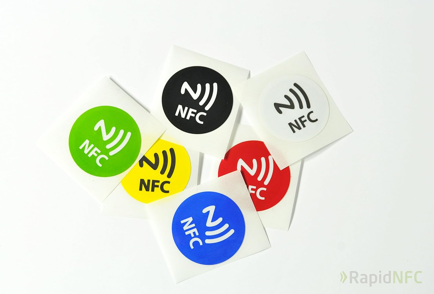 RapidNFC NFC Tags Six Pack Stickers Six Colours Amazon.co.uk Office