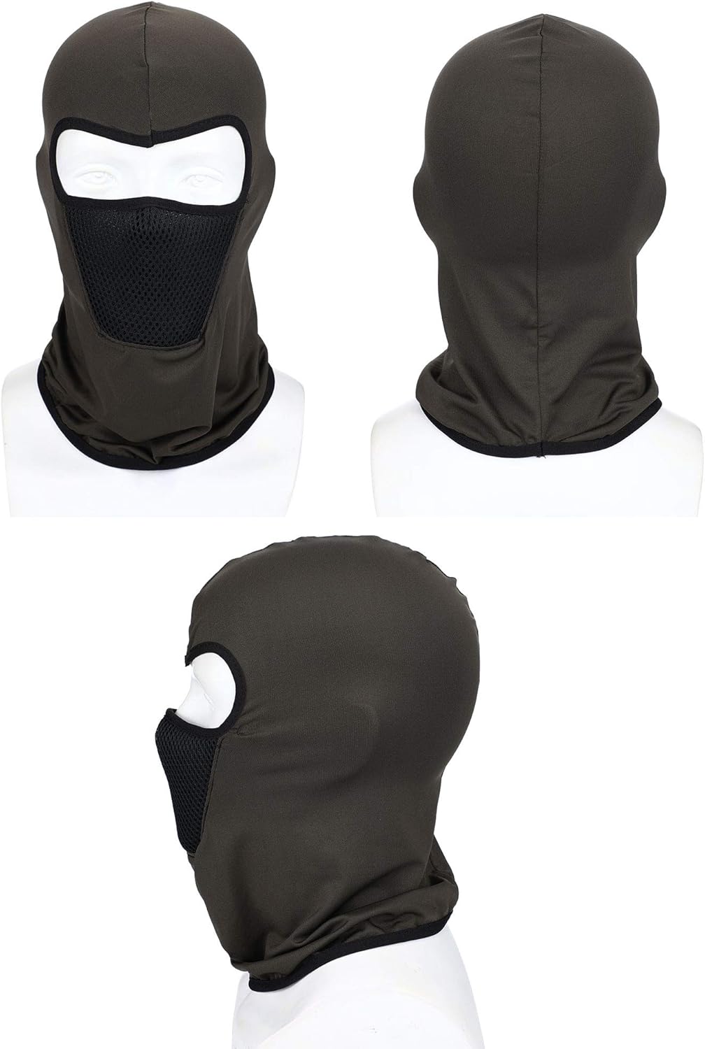 6 Pieces Summer Balaclava Face Mask Breathable Sun Dust Protection Mask Long Neck Cover for Outdoor Activities (Blue, Khaki, Black, Navy Blue, Grey, Army Green) at  Men’s Clothing store