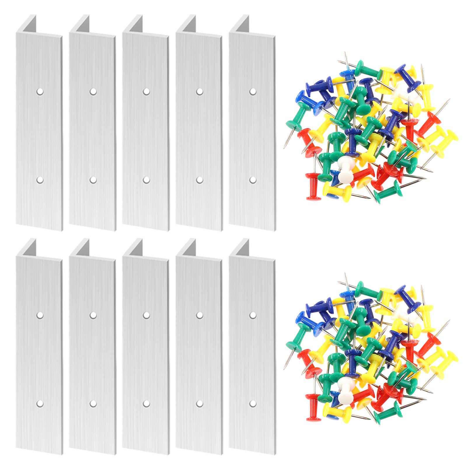 Glarks 72Pcs 3 Inch 6 Inch 12 Inch Stained Glass Supplies Layout Block System with Mix Color Push Pins Tools Kit for Stained Glass Panels Craft (3")