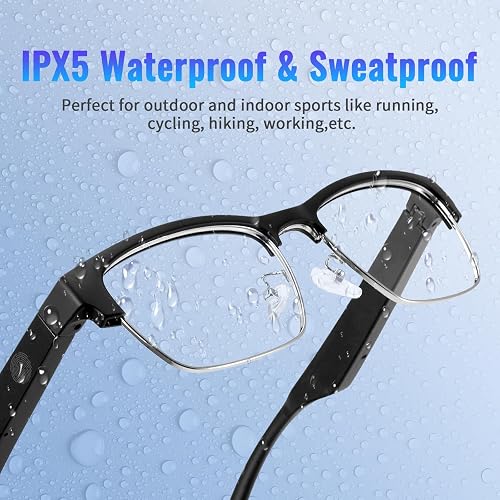 thumbnail image 2 of SHELLTON Smart Glasses Wireless Bluetooth Sunglasses For Open Ear Music And Hands-free Calls, Men And Women, Polarized Lenses, IP4 Waterproof, Connected To Phones And Tablets Brown 2 of 13