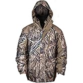 HOT SHOT Men’s 3-in-1 Insulated Camo Hunting Parka, Waterproof Jacket, Versatile Camouflage Hunting Clothes for Men