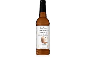 JORDAN'S SKINNY MIXES Jordan's Skinny Syrups Sugar Free Coffee Syrup, Cinnamon Dolce Flavor Drink Mix, Zero Calorie Flavoring for Chai Latte, Protein Shake, Food and More, Gluten Free, Keto Friendly, 25.4 Fl Oz, 1 Pack