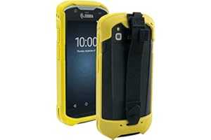 IYOUBOL Protective Cover Bumper Case Rugged Boot with Hand Strap for Zebra TC51 TC510K TC52 TC56 TC57 (Yellow)