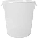 Rubbermaid Commercial Products FG572824CLR 22-Quart Round Storage Container