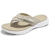 DREAM PAIRS Women's Arch Support Flip Flops Comfortable Thong Sandals