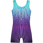 Zaclotre Kid Girls Gymnastic Leotard Sparkly Shiny Diamond Ballet Dance One Piece Outfit