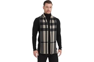 EP Mode Men's Winter Scarf, Cashmere Feel, Super Soft & Warm