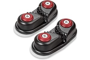 GANGUOLA Cam Cleats, Rope Cleats, Ball Bearing Fast Entry Cam Cleats for Line Sizes Upto 5/8 Inch, Aluminum, Sailing Sailboat