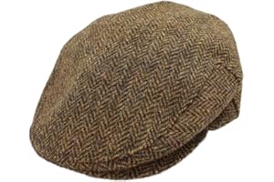 BIDDY MURPHY Irish Newsboy Flat Cap for Men Made in Ireland, 100% Irish Wool