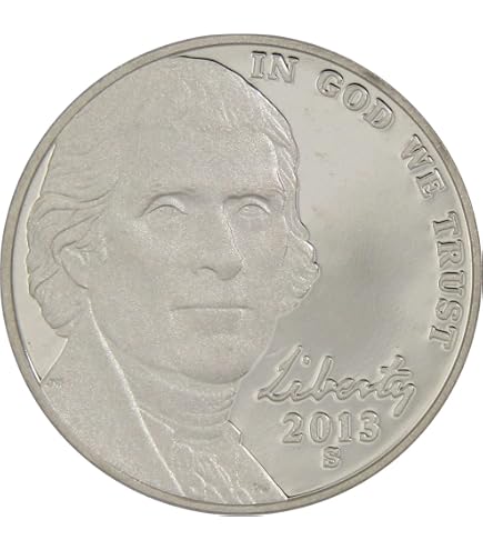 Benchmark Series 2013 Nickel 3 個セット（5） Amazon.com: 2013 S Jefferson Nickel Proof 5c Coin Collectible