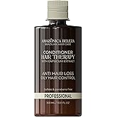 AMAZONICA BELEZA Hair Therapy Shampoo, Removes Oiliness Hair Loss and Promotes Growth Shampoo, Profesional Anti-Caida y Anti-Oliocidad 10 Oz