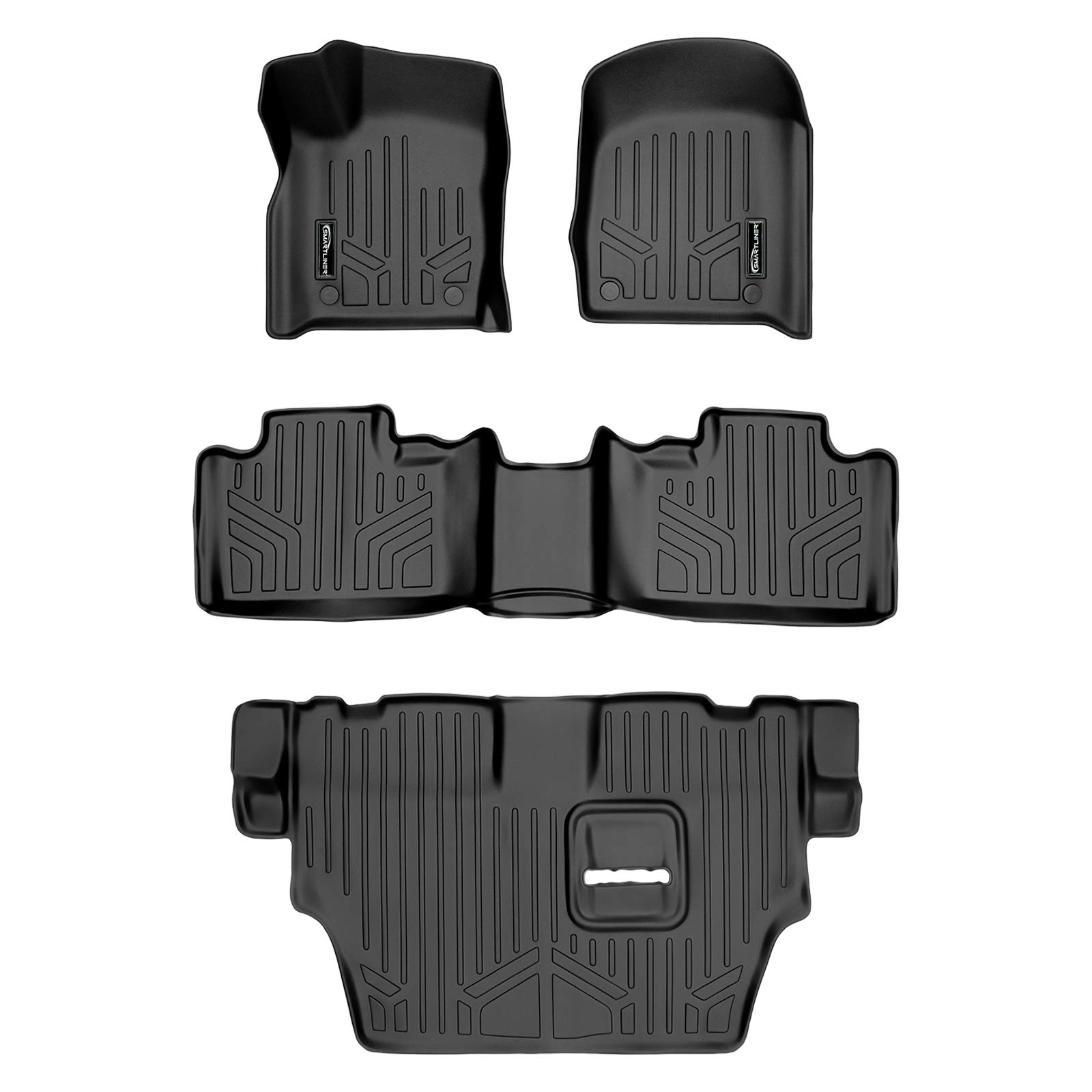 MAXLINER Custom Fit Floor Mats 3 Row Liner Set Compatible with 2016-2025 Dodge Durango Image