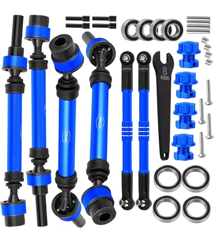Eje De Transmisión CVD Delantero Para TRAXXAS UDR 1/7 - Par De Piezas Mejoradas #8550/#8553, En Metal Negro