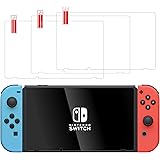 TalkWorks Tempered Glass for Nintendo Switch Screen Protector (3 Pack) Scratch, Crack Resistant, Easy-Install, Protective Ult