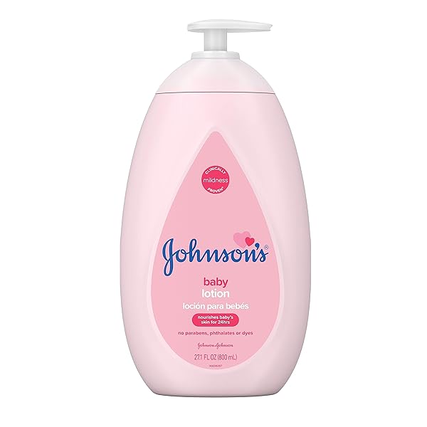 JOHNSON’S MOISTURIZING BABY LOTION WITH COCONUT OIL, HYPOALLERGENIC AND DERMATOLOGIST-TESTED, 27.1 FL. OZ
