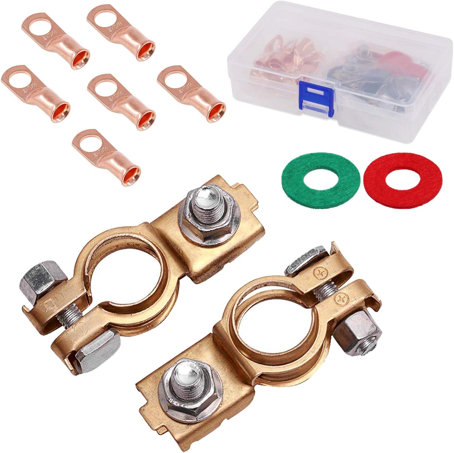 Copper Battery Terminals Car Battery Cable Terminal Clamps Connectors