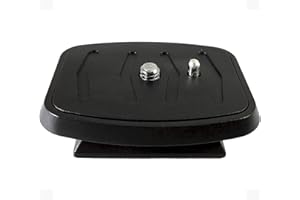 DaVoice 44mm Tripod Quick Release Plate Camera Mounting Adapter Parts Replacement for Certain Ambico, Velbon, Vista Explorer 60”, Sony, Sunpak, Ravelli Tripod Mount Attachment Baseplate QB-4W