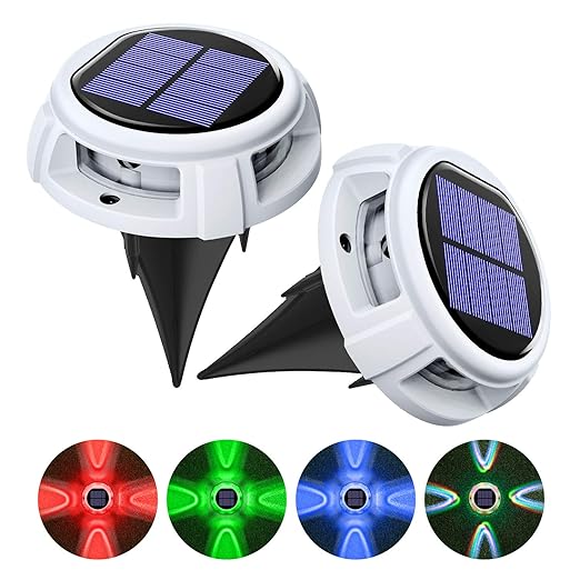 Chesbung [versión actualizada] [2 unidades] 4 luces LED de disco ...