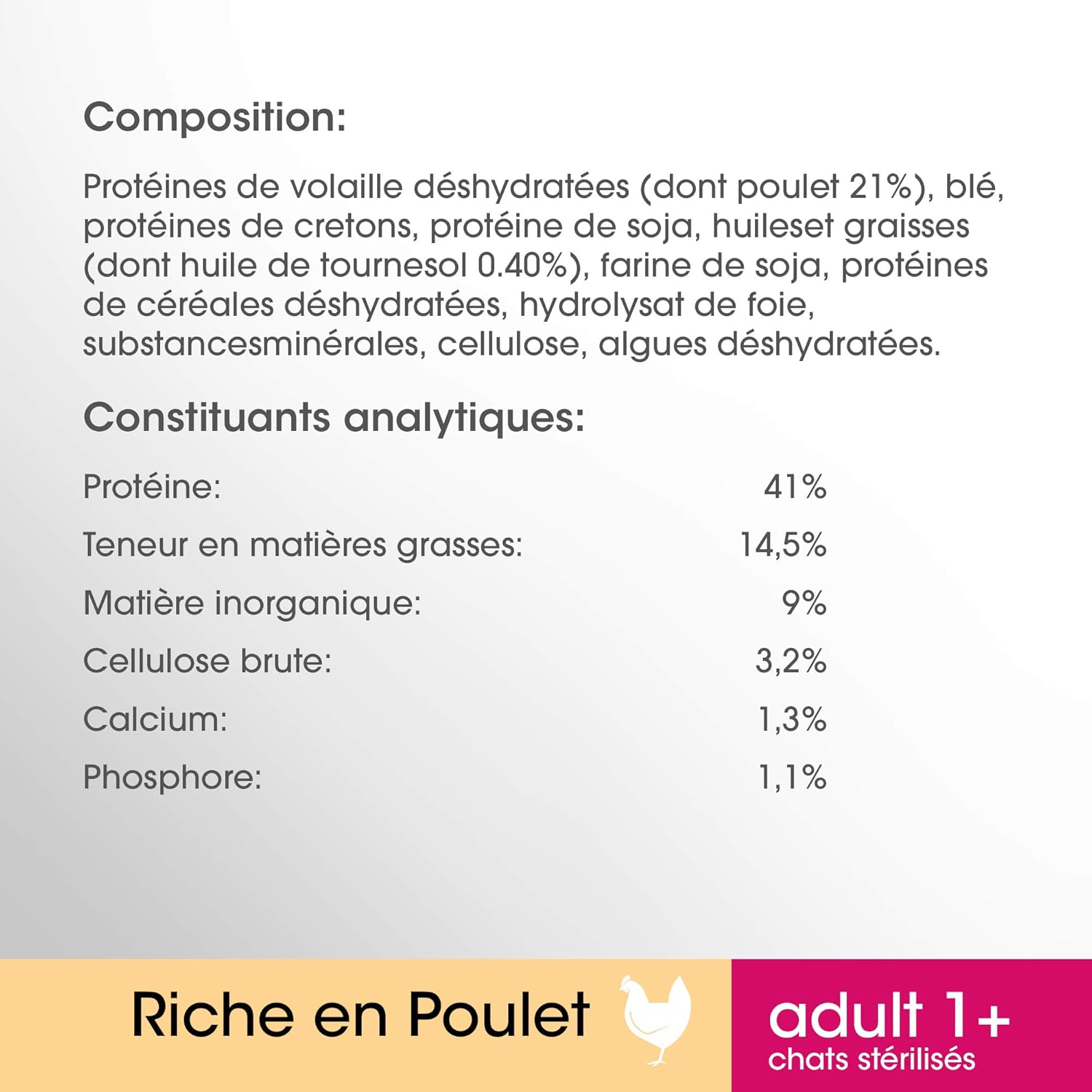 Perfect Fit Croquettes Pour Chat Adulte Sterilise Riche En Poulet 1 Sac De 7kg Amazon Fr Animalerie