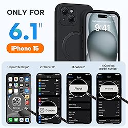 Miracase for iPhone 15 Case with Stand, Compatible