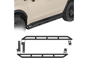 Hooke Road Crosstrek Rock Slider Rocker Guard for Subaru XV Crosstrek 2013 2014 2015 2016 2017, Sturdy Steel Tubular Running Board Door Armor Rails Offroad Underbody Protection