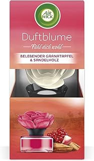 Air Wick Duftblume – Duft: Belebender Granatapfel & Sandelholz – 1 x frischer Raumduft im Blumendesign