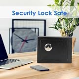 Youyijia Safe Box 23x17x17cm Small Safe with 3 Keys for Home Office view 3