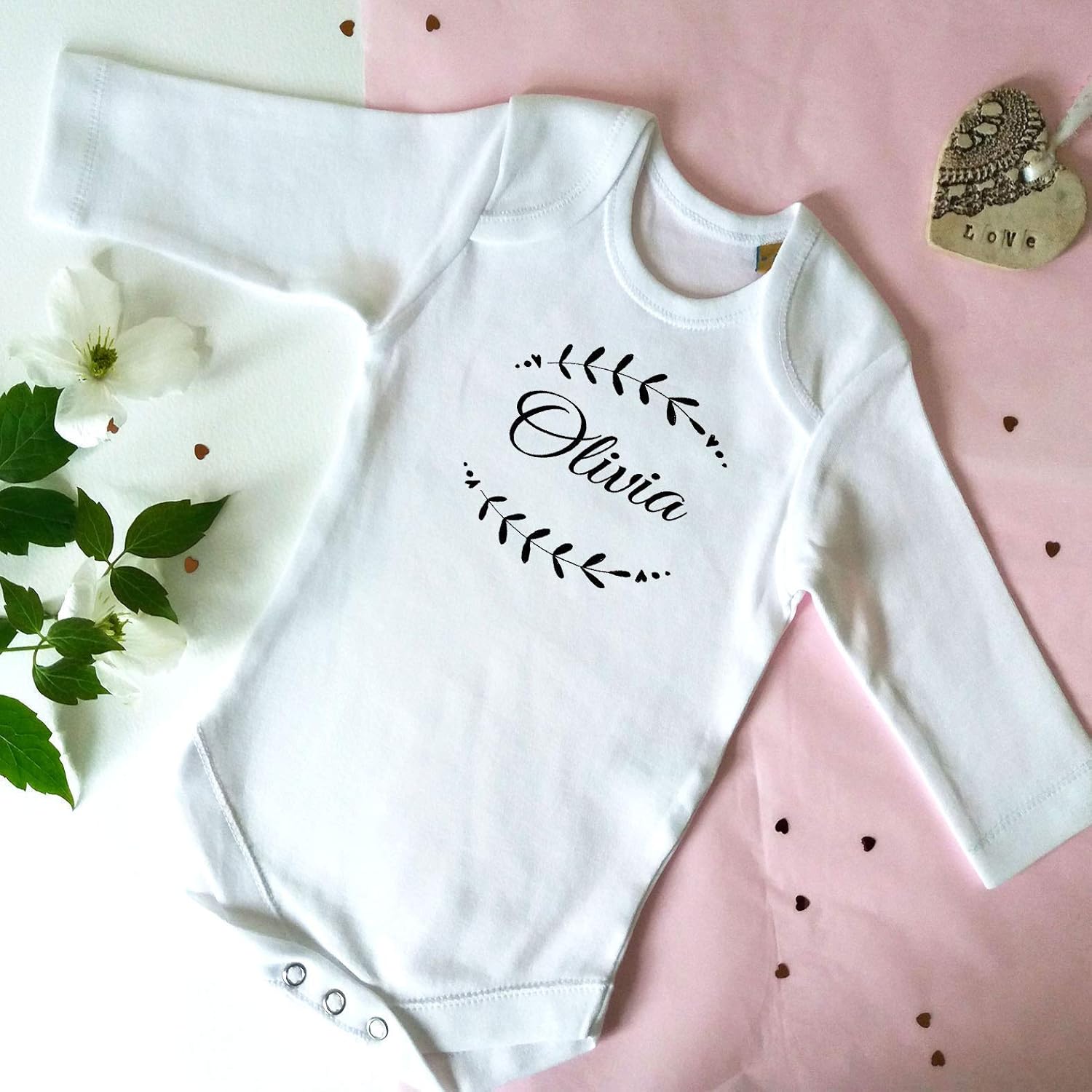 Personalised Baby Grow Baby ClothesPersonalised Baby GiftsLong