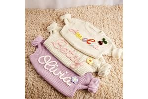 Personalized Baby Name Sweater,Personalized Custom Embroidered Baby Knit Sweater,Custom Baby Sweater with Name,Gift for Baby 