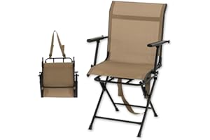 GYMAX Hunting Chair, 360 Degree Swivel Hunting Blind Chair with Carry Handle, 330 lbs Capacity, Comfortable, Waterproof, Port