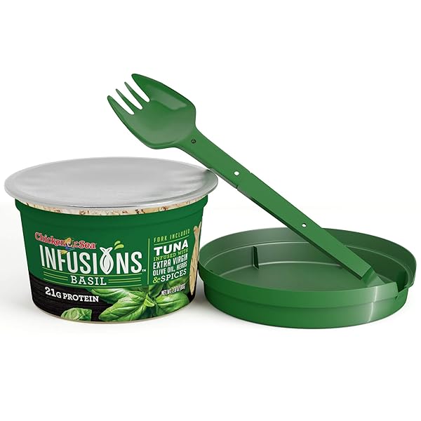 CHICKEN OF THE SEA INFUSIONS TUNA, BASIL, 2.8 OUNCE