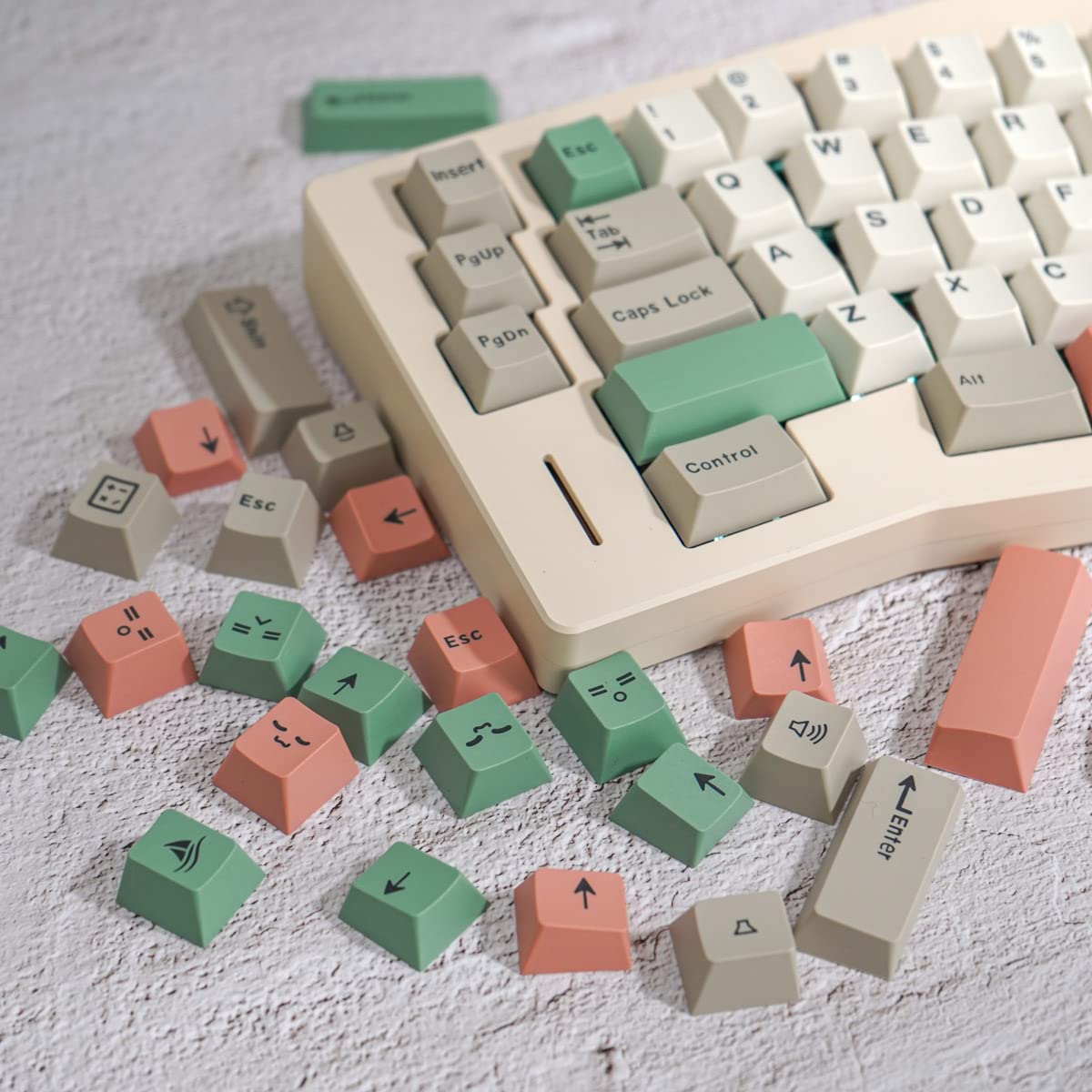 Mua Retro 9009 Keycaps 192 Keys Doubleshot Cherry Profile Keycap Set ...