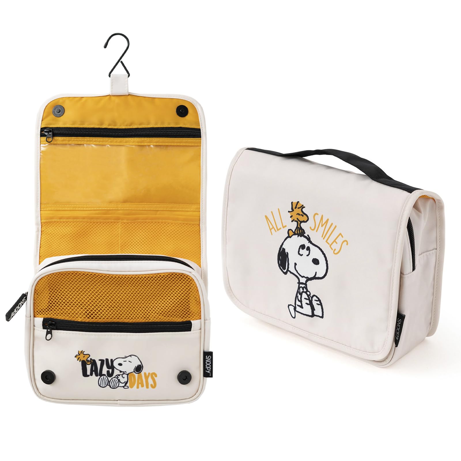 Grupo Erik Hanging Toiletry Bag - Snoopy Gifts for Dog Lovers | Travel Toiletry Bag Waterproof with Hook, Cosmetic Bags Makeup, Toiletries Travel Organiser | Dog Gifts Under 20 Pounds